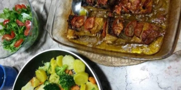 Receita de Bacalhau assado no forno