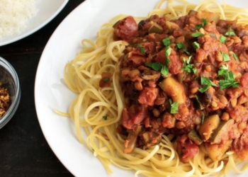 Receita de Bolonhesa de lentilhas