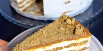 Receita de Tarte de bolacha com café e doce de leite