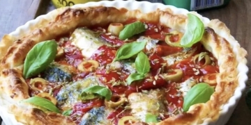 Receita de Tarte de Sardinha e Pimentos