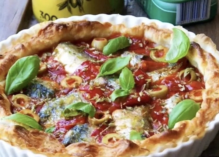 Receita de Tarte de Sardinha e Pimentos
