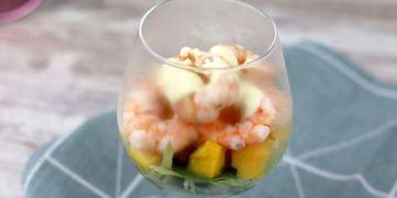 Receita de Cocktail de Camarão e Manga