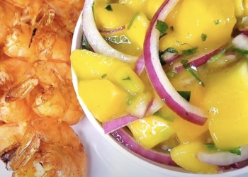 Receita de Ceviche de Manga com camarão