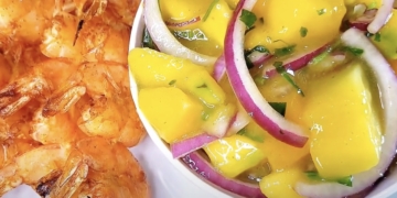 Receita de Ceviche de Manga com camarão