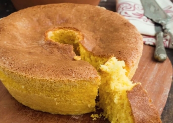 Receita simples de Pão de ló