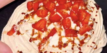 Receita de Pavlova de Morangos