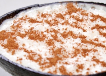 Receita de Arroz doce com coco