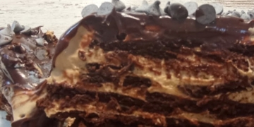 Receita de Bolo de Bolacha de Chocolate