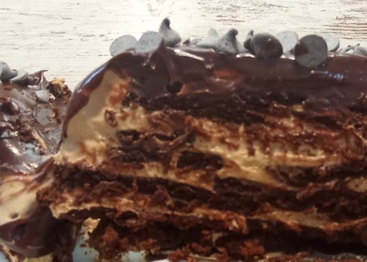 Receita de Bolo de Bolacha de Chocolate