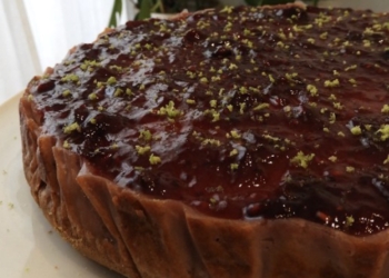 Receita de Cheesecake de frutos vermelhos e lima