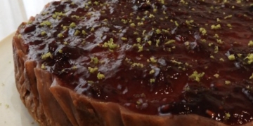 Receita de Cheesecake de frutos vermelhos e lima