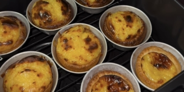 Receita de pastéis de nata na Airfryer