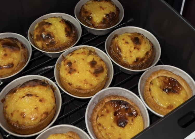 Receita de pastéis de nata na Airfryer