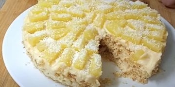 Receita de sobremesa de Ananás e coco