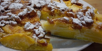 Receita incrível de Tarte de Maçã com pouca massa