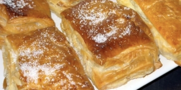 Receita de travesseiros folhados com doce de ovos e amêndoa