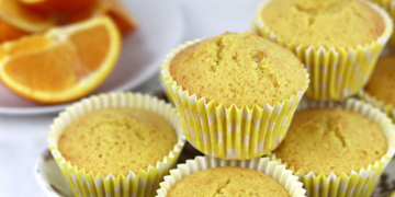 Receita simples e rápida de Queques de Laranja