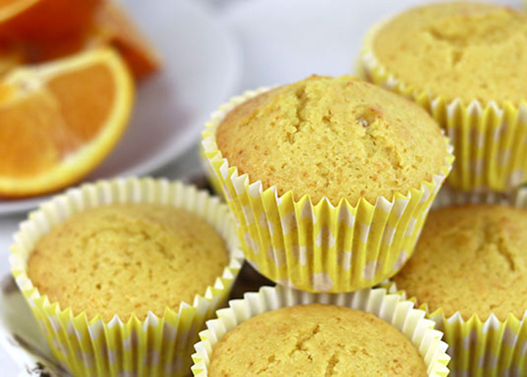 Receita simples e rápida de Queques de Laranja