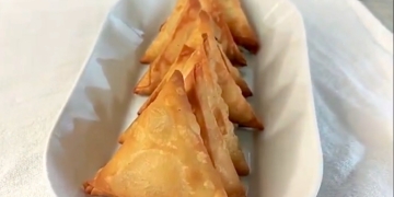 Receita de Chamuças de Queijo e Milho