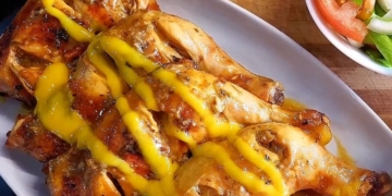 Receita de Frango no forno com mostarda