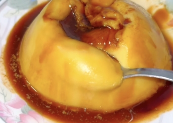 Receita de Pudim Flan no microondas em 5 minutos