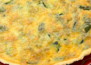 Receita de Quiche de favas, espargos e courgette de Manuel Luís Goucha